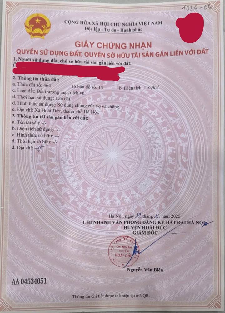 Đất nền Thăng Long 9 Kim Chung 116,4m² giá thỏa thuận - Cơ hội đầu tư tuyệt vời!