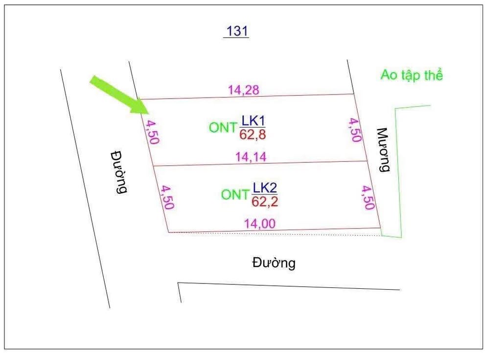 Đất nền lô góc 62m² tại xã Tân Tiến - Cách chợ 100m, giá chỉ 1.928 tỷ!