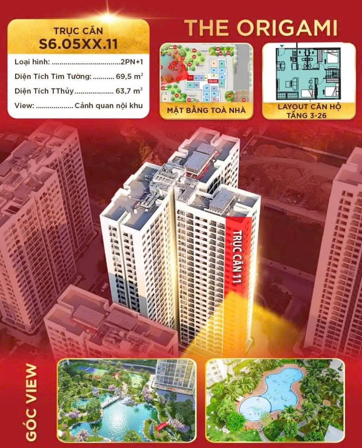 Căn hộ 2PN+ Vườn Nhật Tân Phú 69.5m² - Cơ hội đầu tư hấp dẫn!