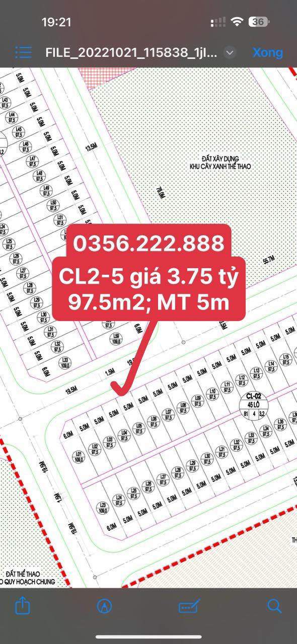 Lô đất đẹp Phúc Nghiêm - Phật Tích 97,5m² giá chỉ 3,75 tỷ - Sổ hồng chính chủ!