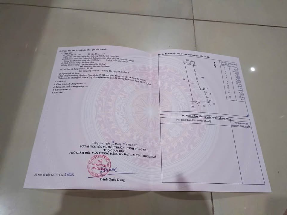 Đất Long Phước, Long Thành 2500m² giá thỏa thuận - Cơ hội đầu tư tuyệt vời!