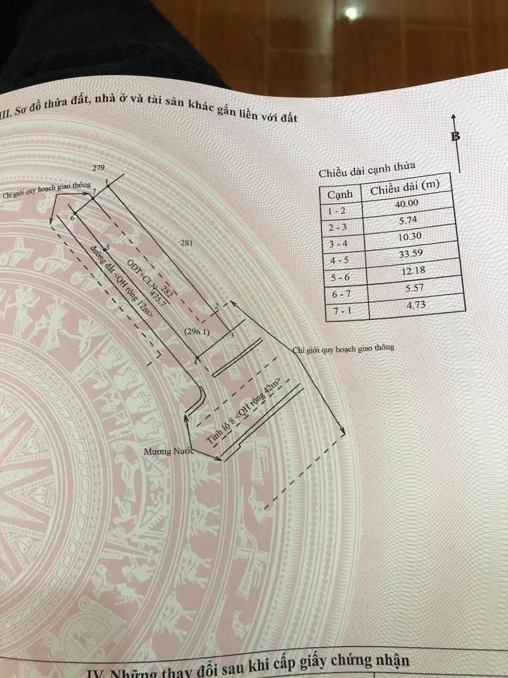 Đất thổ cư 463.5m² Tỉnh lộ 8 - Chính chủ, giá 6.1 tỷ