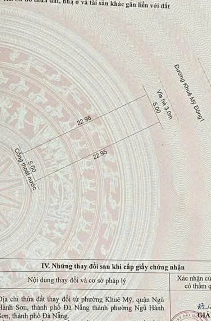 Đất nền Khuê Mỹ Đông 1, 115m² giá 15.5 tỷ - Tiềm năng sinh lời cao!