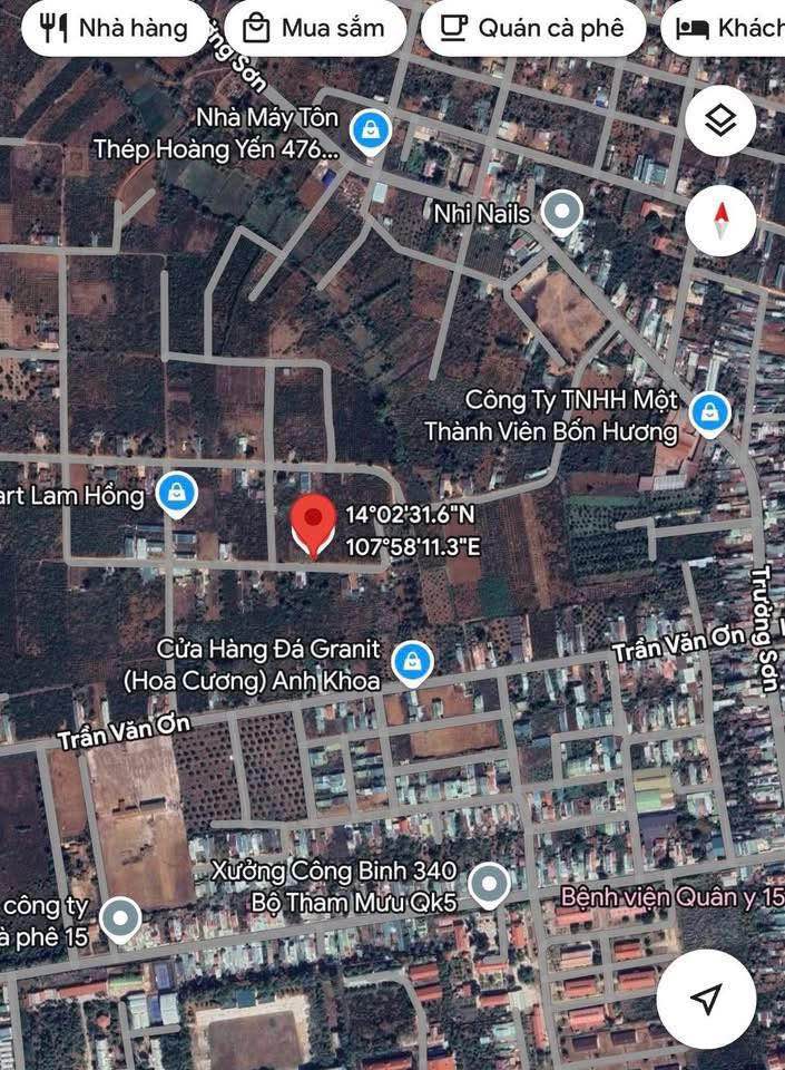 Đất nền hẻm 104 Trần Văn Ơn, Quận Cẩm Lệ, 50m² - Giá chỉ 495 triệu VND