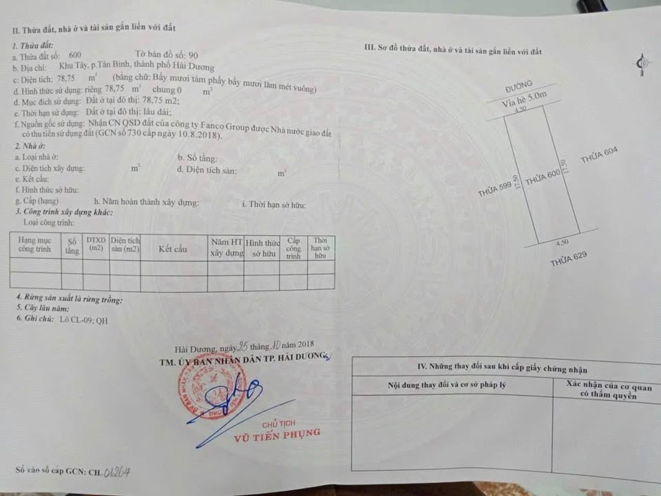 Bán lô đất FrontHouse mặt phố Hoàng Văn Cơm 79m² giá chỉ 5x triệu/m² - Cơ hội đầu tư hiếm có!