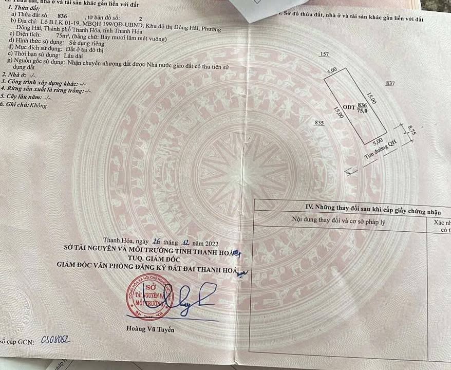 Bán 2 lô đất liền kề MB 199 Đông Hải, 150m² giá 6 tỷ - Cơ hội đầu tư tuyệt vời!