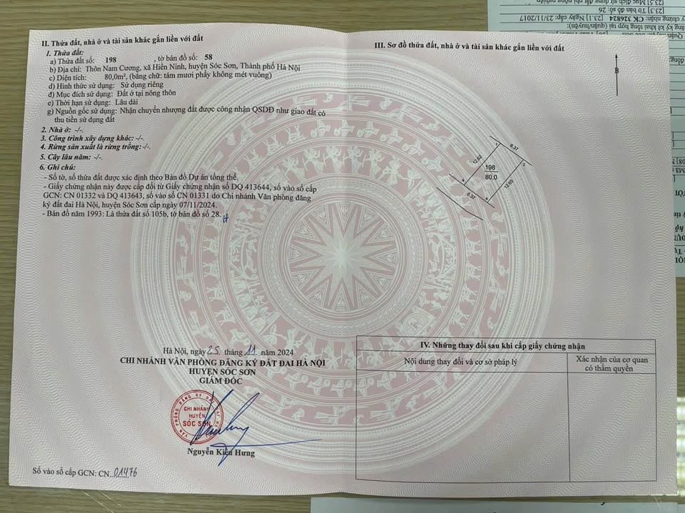 Đất Nam Sơn, Sóc Sơn 80m² giá thỏa thuận - Tặng ngay 2 chỉ vàng!