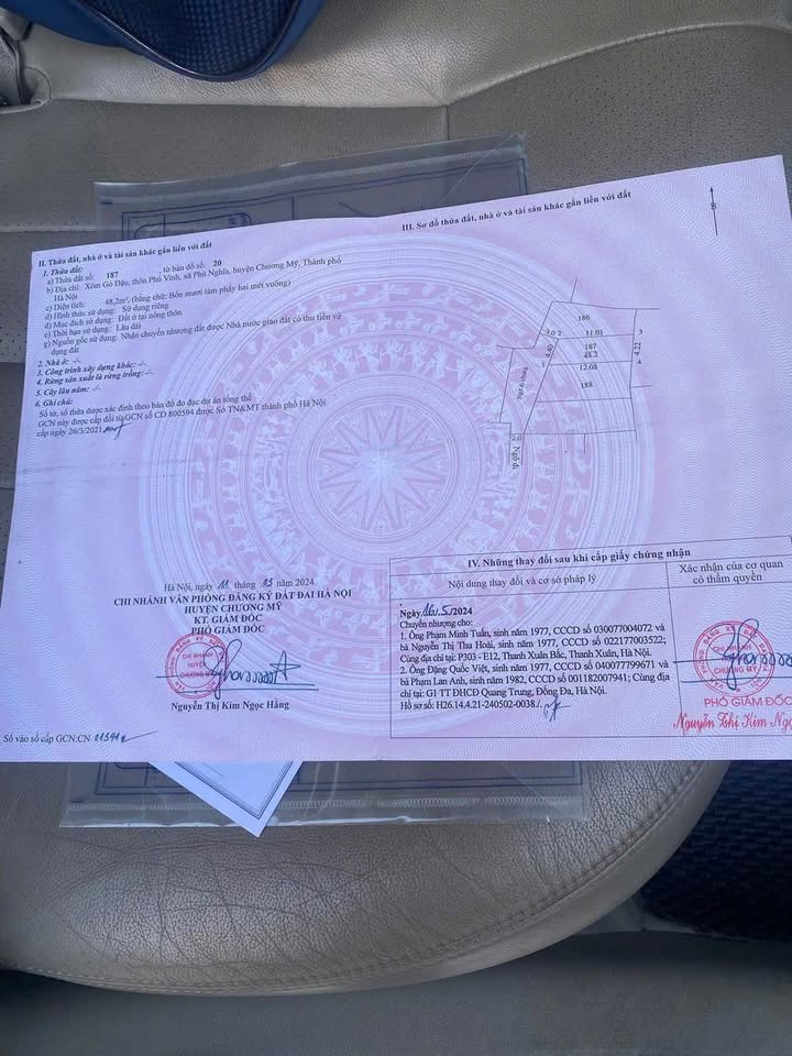 Đất ở xã Phú Nghĩa, Chương Mỹ 48.2m² giá chỉ 1 tỷ - Cơ hội đầu tư lý tưởng!