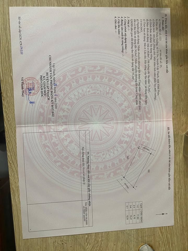 Đất nền Tử Du, Lập Thạch, Vĩnh Phúc 105m² giá 400 triệu - Đầu tư sinh lời ngay!