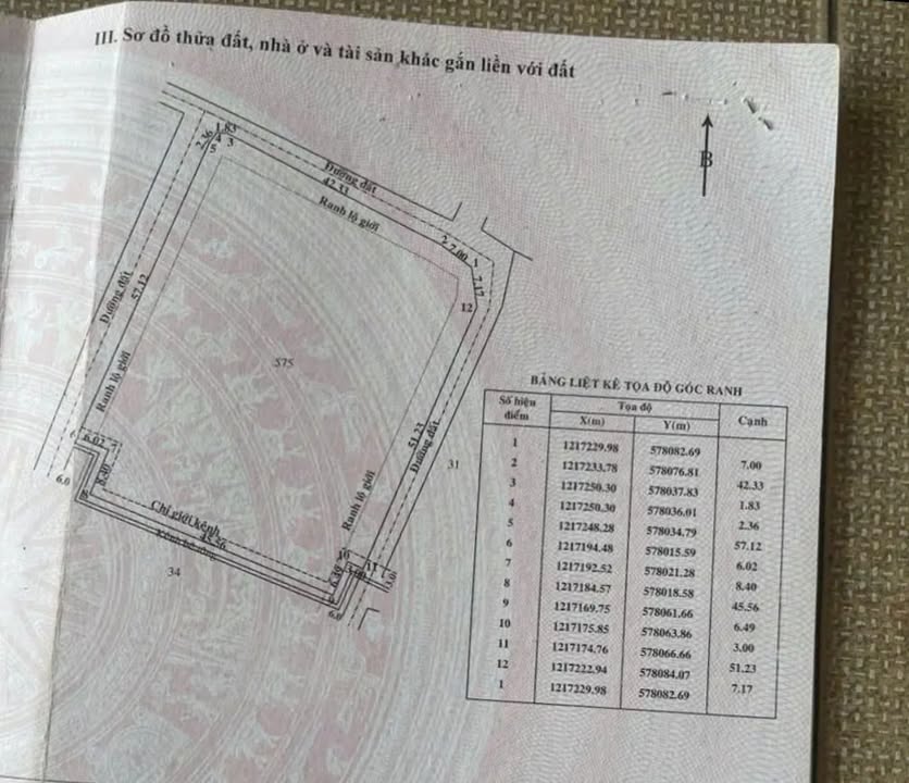 Đất 4 mặt tiền xã Nhuận Đức, Củ Chi 3563m² giá 15 tỷ - Cơ hội đầu tư tuyệt vời!
