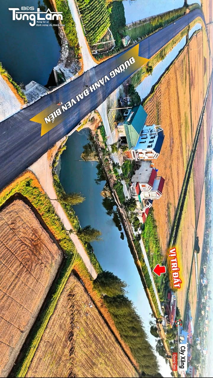 Đất nền tại khối 3, xã Cồn Thoi, huyện Kim Sơn, 100m² - Vị trí đắc địa bên kênh