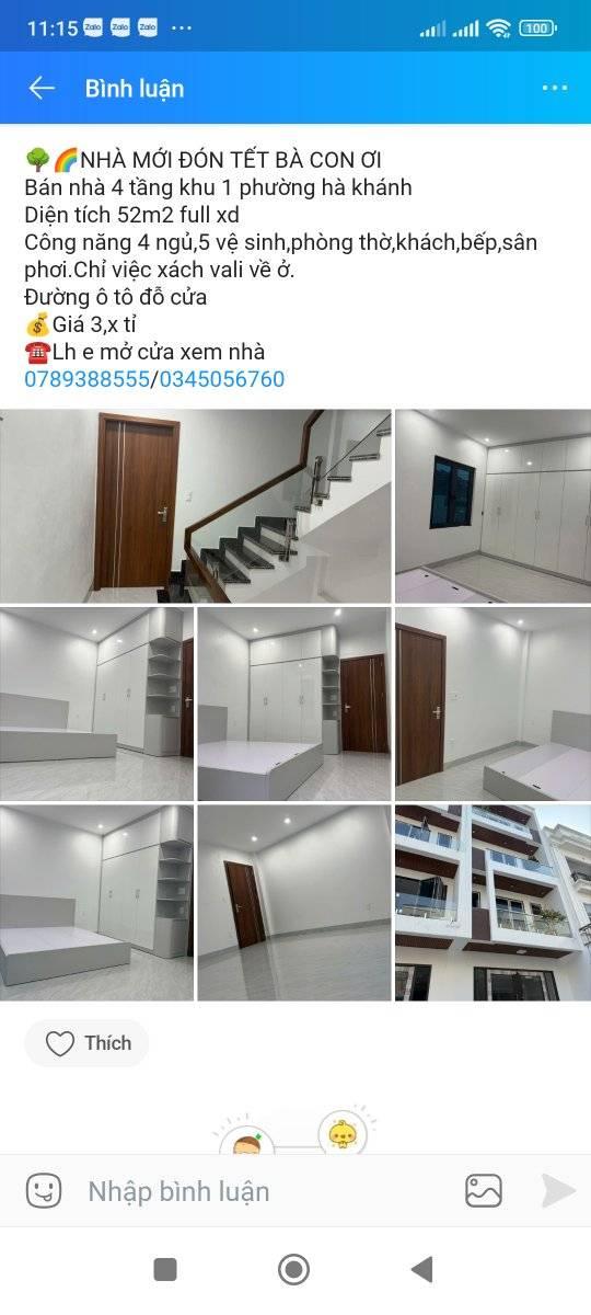 Nhà 4 tầng khu 1 Phường Hà Khánh 52m² giá 3 tỷ - Sẵn sàng vào ở!