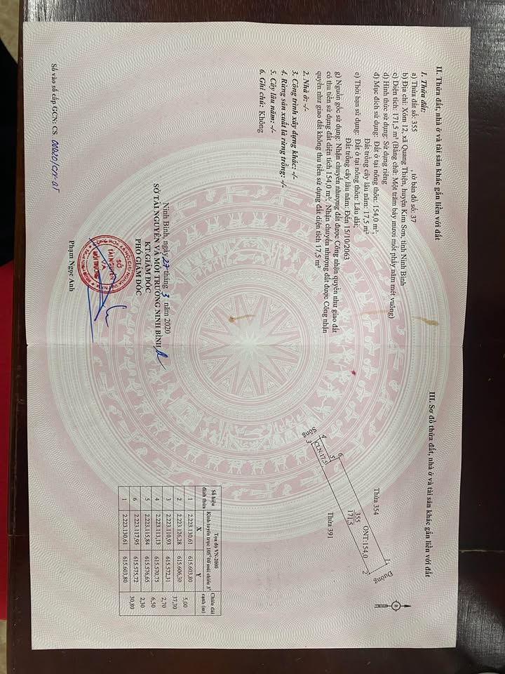 Đất nền xã Quang Thiện, Kim Sơn 186m² - Vị trí đắc địa, giá hợp lý!