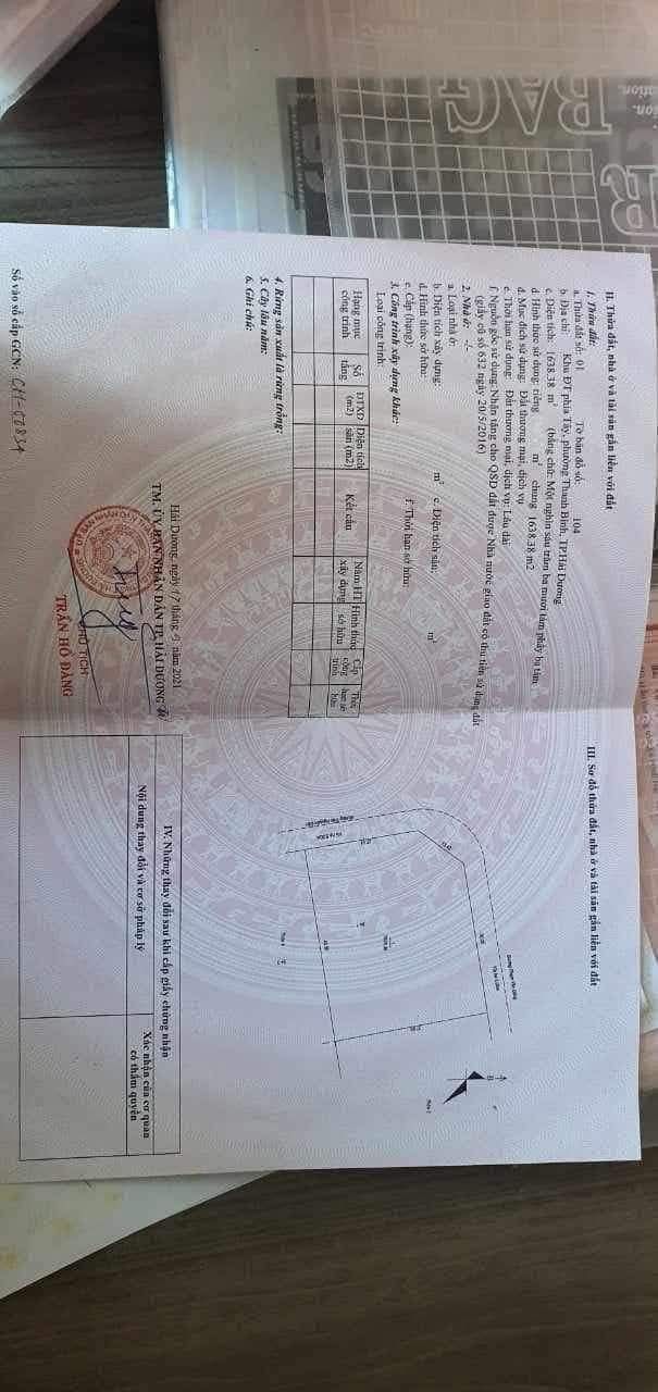 Đất hỗn hợp góc Trần Nguyên Đán - Hải Dương 1638m² giá 100 tỷ - Đầu tư sinh lời ngay!