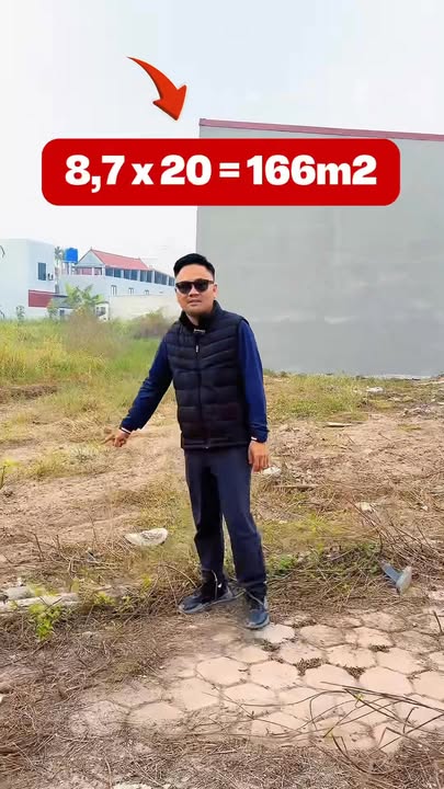 Lô đất góc trung tâm Tiên Lãng, Hải Phòng - Diện tích 166m², sổ đỏ chính chủ!