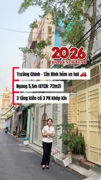 Nhà đẹp hẻm xe hơi Phường 14, Quận Tân Bình 72m² giá 9 tỷ - Kiến trúc 3 tầng kiên cố