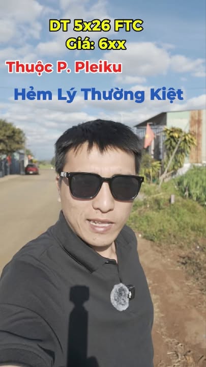 Đất hẻm Lý Thường Kiệt, Pleiku 156m² giá 600 triệu - Cơ hội đầu tư tuyệt vời!