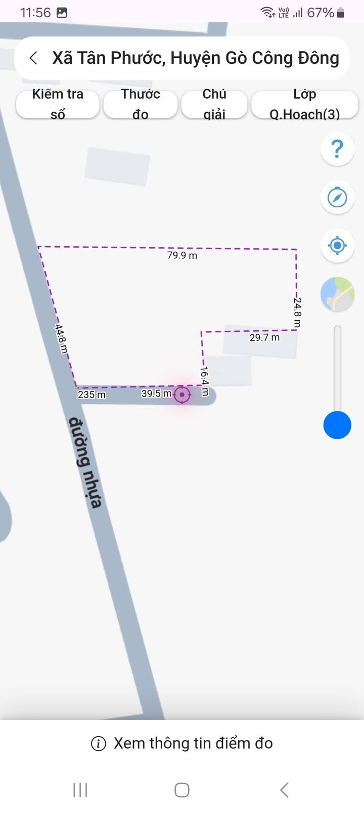 Đất ruộng 2000m² mặt tiền đường nhựa Ấp 6 Tân Phước - Giá chỉ 1.2 tỷ!