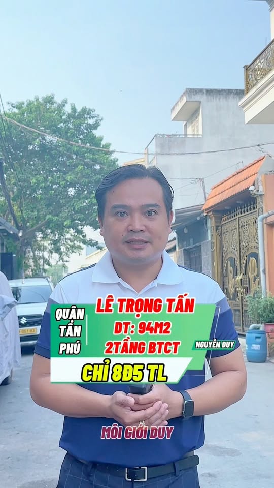 Nhà riêng Lê Trọng Tấn, Quận Tân Phú, 94m² giá 9.85 tỷ - Hẻm xe tránh rộng rãi!