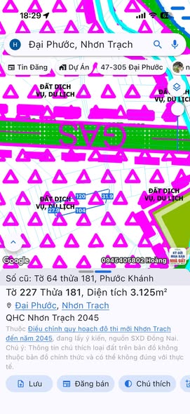 Đất nền Xã Phước Khánh 3125m² giá 1.2 tỷ - Bán nhanh trước Tết!