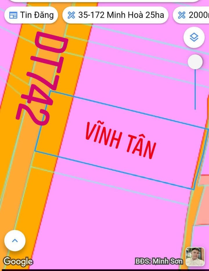 Đất nền mặt tiền đường DT742, TP Tân Uyên, 3800m² - Gần KCN VISIP 2!