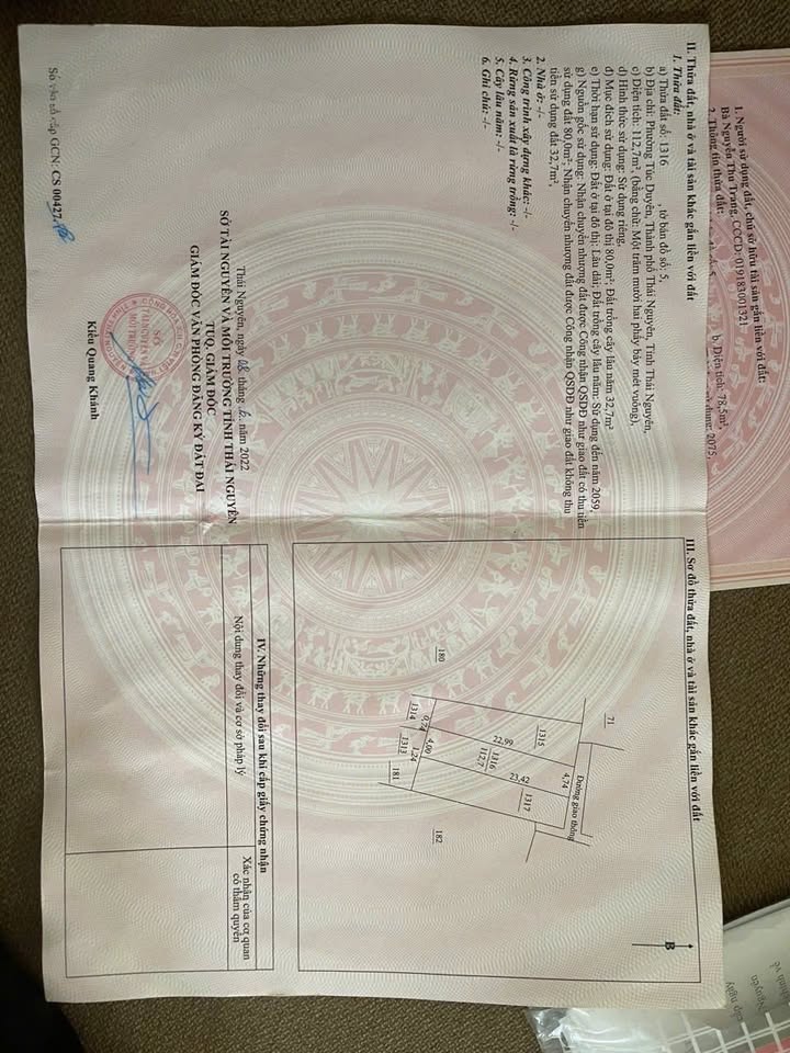 Đất nền Phường Túc Duyên 120m² giá 1.1 tỷ - Khu dân cư đông đúc, tiện ích đầy đủ!