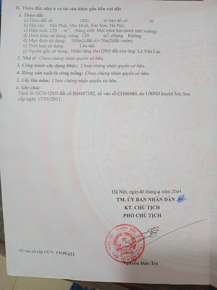 Đất nền 12m² xã Mai Đình, Sóc Sơn - Giá chỉ 360 triệu!