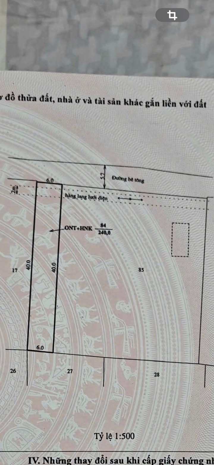 Đất thổ cư Hòa Sơn, Ninh Sơn 240m² giá 279 triệu - Tặng vườn chanh tươi tốt!