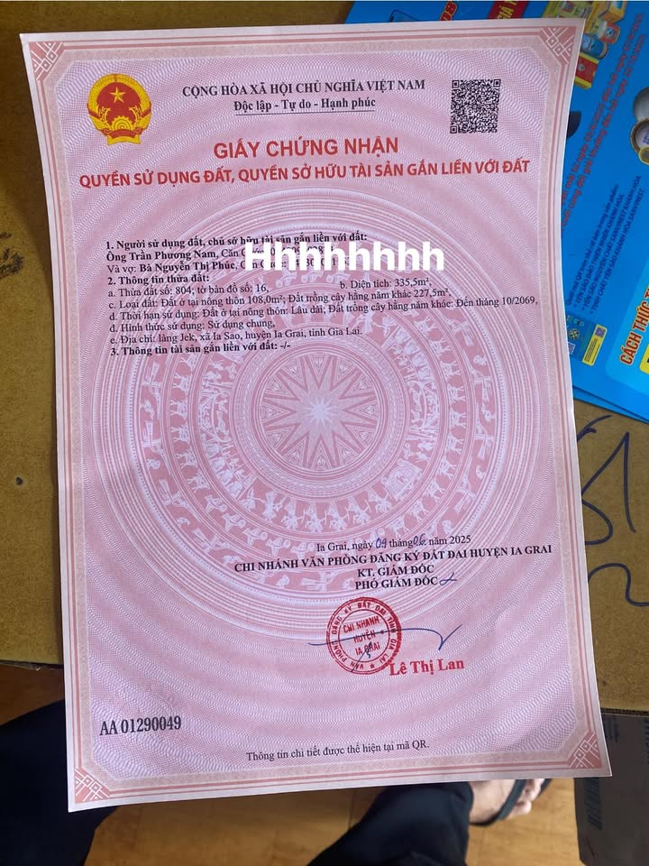 Đất thổ cư 530m² giá 2 tỷ tại mặt tiền đường tránh Iasao - Cơ hội đầu tư sinh lời!