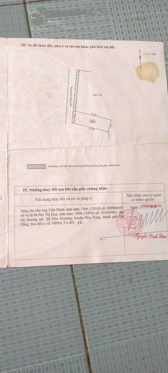 Đất thổ cư Hòa Khương Đà Nẵng 150m² giá 1.25 tỷ - Đầu tư sinh lời nhanh!