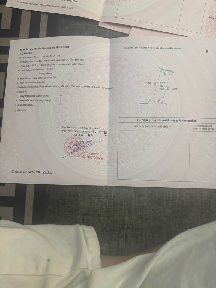 Đất nền Khu 1 xã Hy Cương 150m² giá thương lượng - Cơ hội đầu tư hấp dẫn!