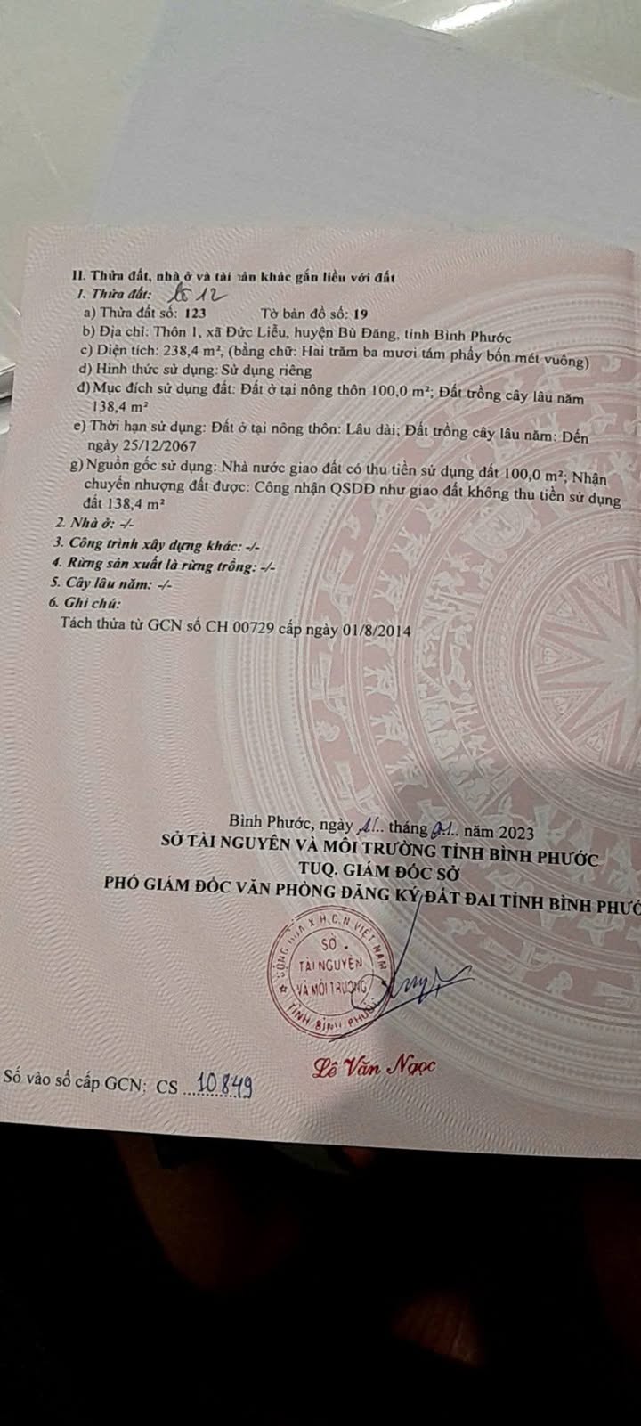 Đất nền Bù Đăng 235m² giá 1xx triệu - Bán gấp chính chủ!