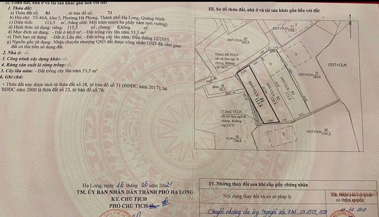 Đất nền tại Đường Khe Cá, Hạ Long 113m² giá 900 triệu - Tiềm năng sinh lời cao!