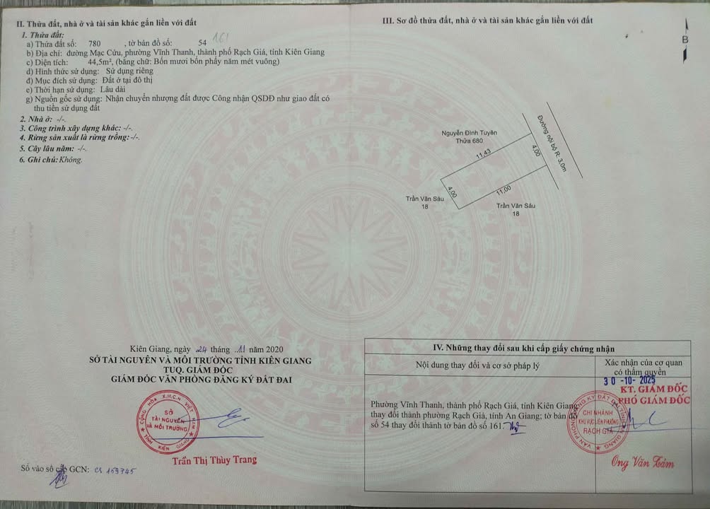 Nhà hẻm 105/7 Mạc Cửu, P. Rạch Giá, An Giang - Giá chỉ 990 triệu, thương lượng chính chủ!