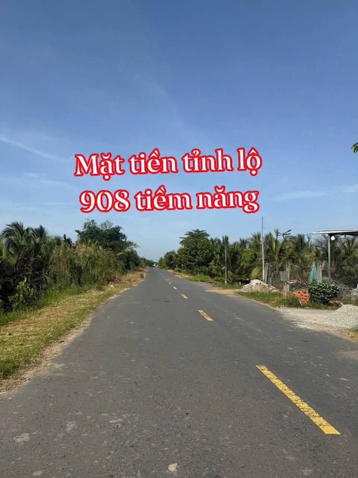 Đất nền mặt tiền tỉnh lộ 908, xã Mỹ Thuận, 200m² giá 540 triệu - Khu vực kinh doanh sầm uất!