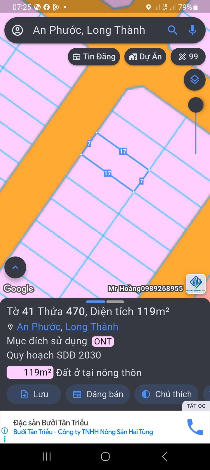 Đất nền Thung Lũng Xanh An Phước 119m² giá 1 tỷ - Sổ đỏ chính chủ