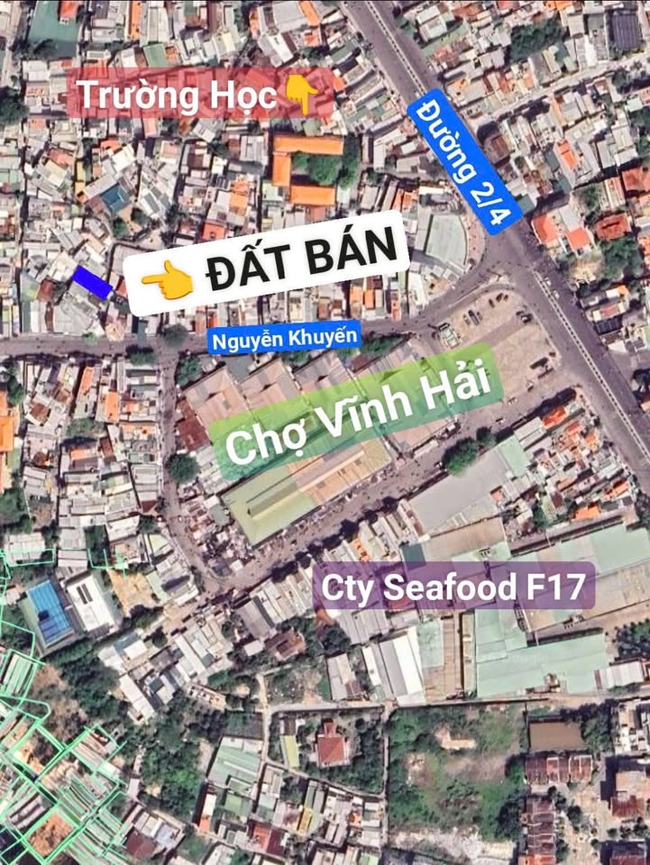 Đất nền phường Vĩnh Hải 38m² giá 1.79 tỷ - Sát chợ, tiện ích đầy đủ!