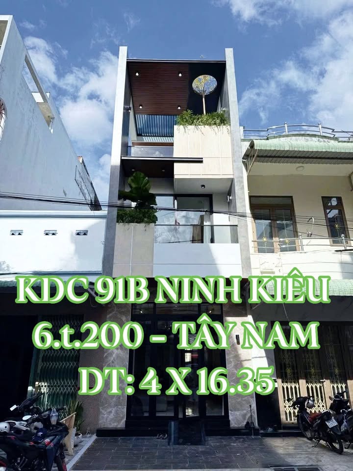 Nhà đẹp KDC 91B Ninh Kiều 65m² giá 6.2 tỷ - Full nội thất cao cấp
