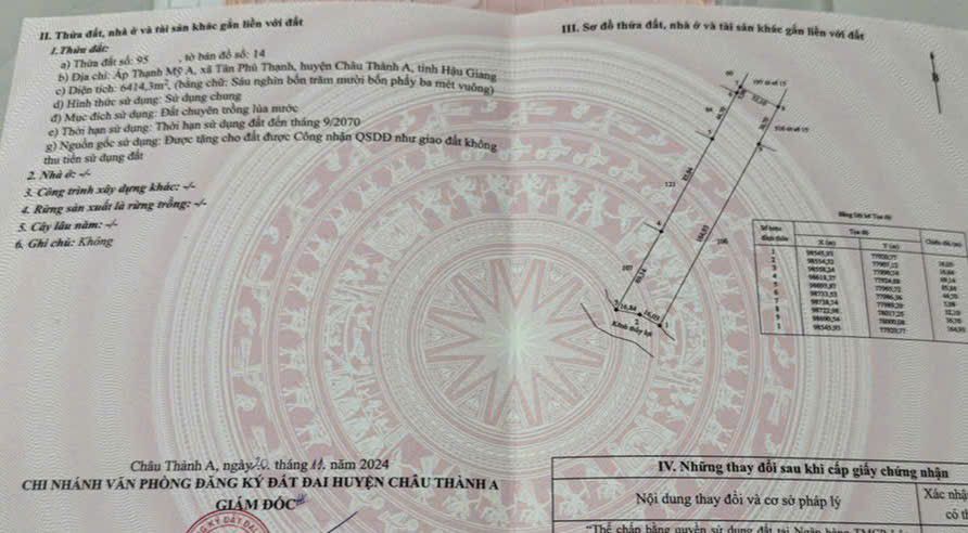 Đất nền Thạnh Xuân 6414m² giá 1.924 tỷ - Cơ hội đầu tư hấp dẫn!