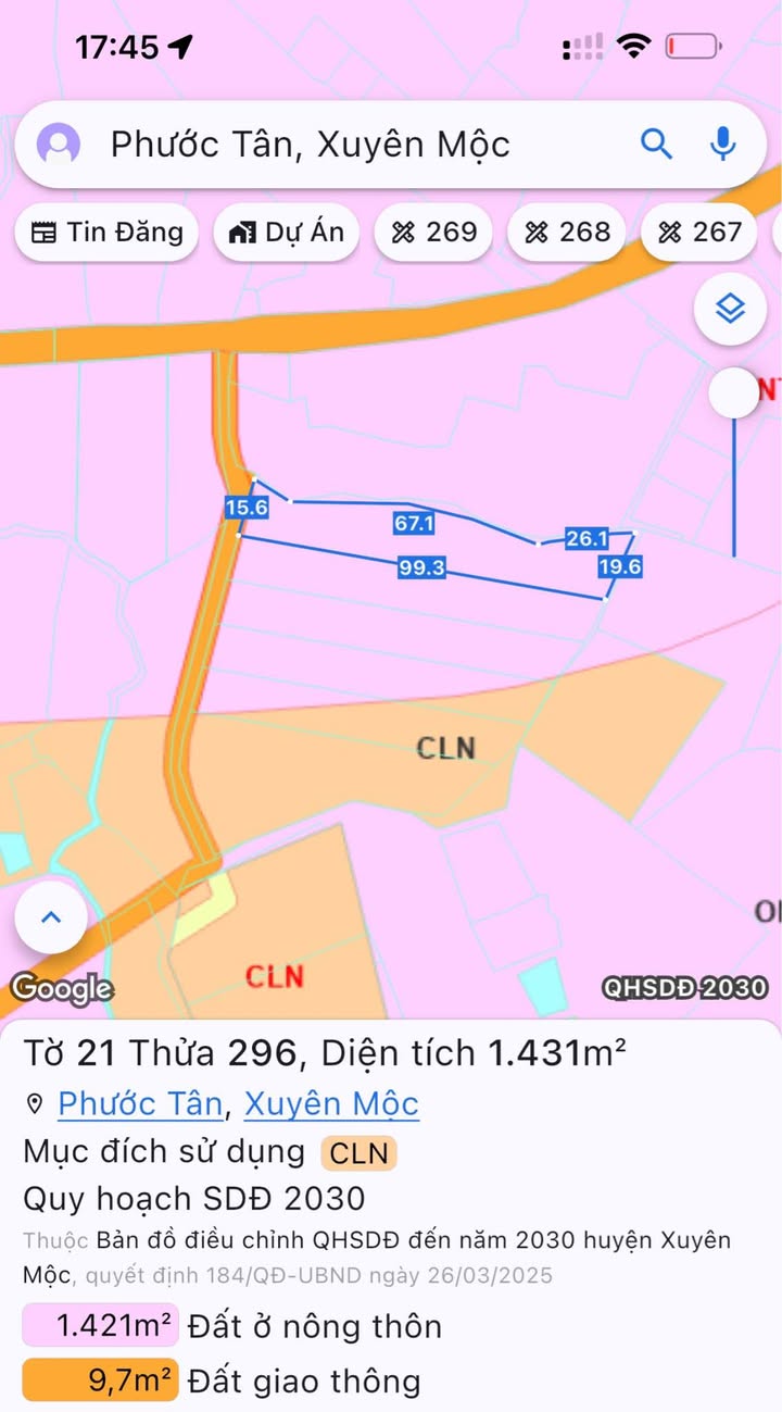 Đất nền 1431m² tại Ấp Tân Trung, Xuyên Mộc chỉ 980 triệu - Cơ hội đầu tư không thể bỏ lỡ!