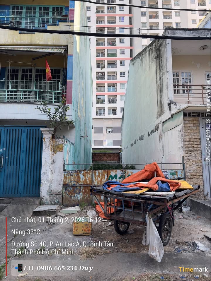 Đất Mặt Tiền Đường Số 4C, Phường An Lạc A, Quận Bình Tân, 86m² - Giá Tốt, Thương Lượng
