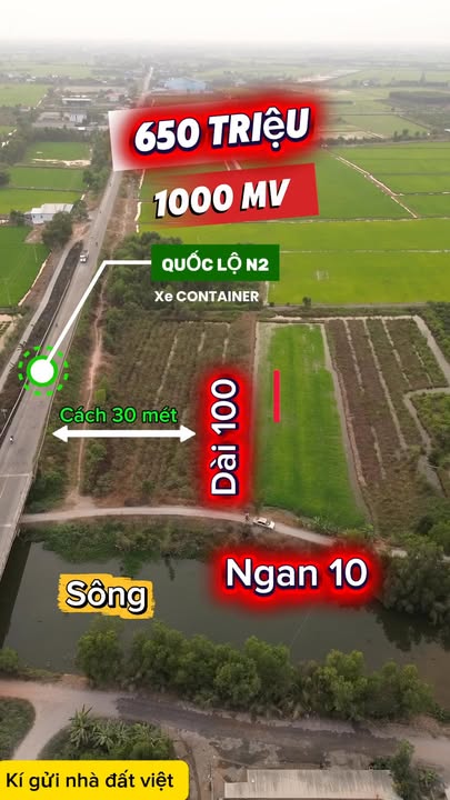 Đất nền Ấp 3, Tân Long, Thủ Thừa, Long An 2308m² giá chỉ 650 triệu - Đối diện KCN Tân Long!