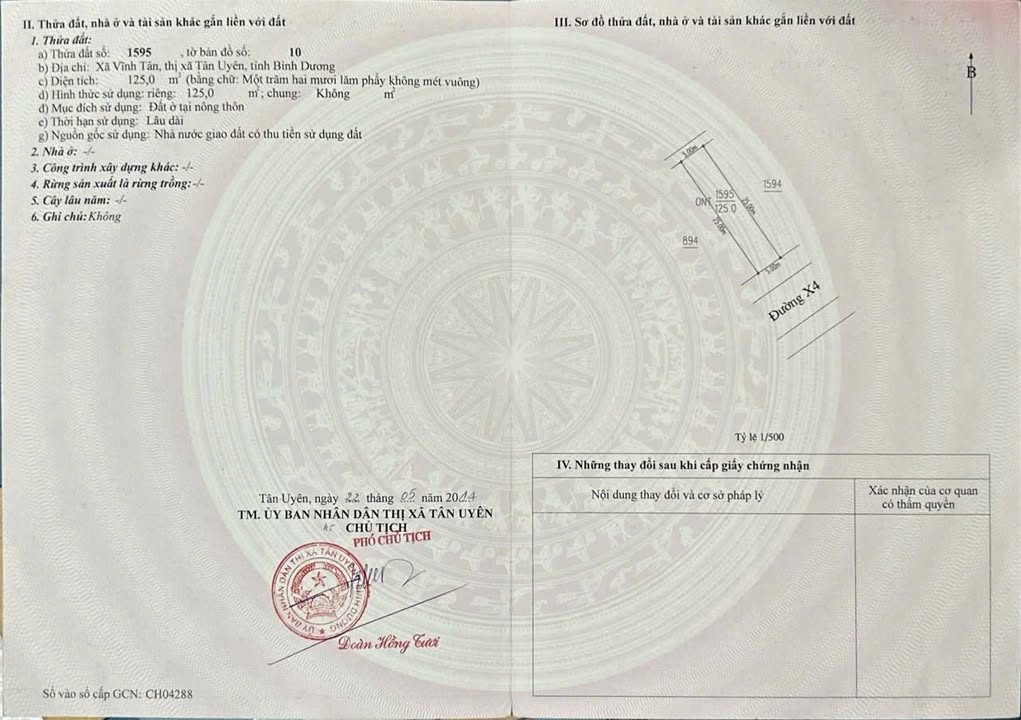 Bán đất mặt tiền kinh doanh khu D Vsip 2, 125m² giá 2 tỷ - Đầu tư sinh lời ngay!