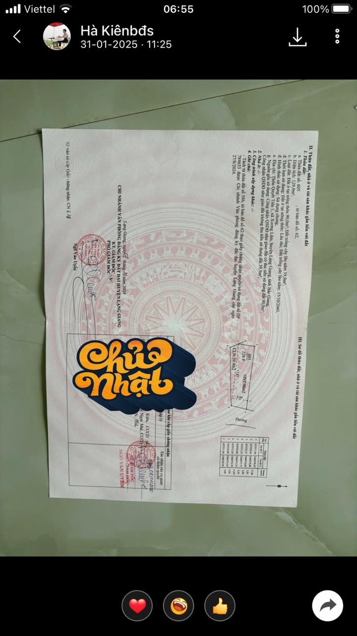 Đất nền Xã Xương Lâm - 100m² giá chỉ 200 tỷ - Cơ hội đầu tư tuyệt vời!