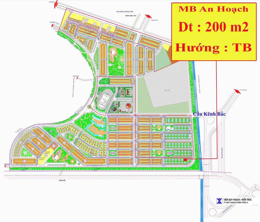 Lô đất BT Khu đô thị An Hoạch 200m² giá 11 tỷ - Vị trí đắc địa, sổ đỏ chính chủ!