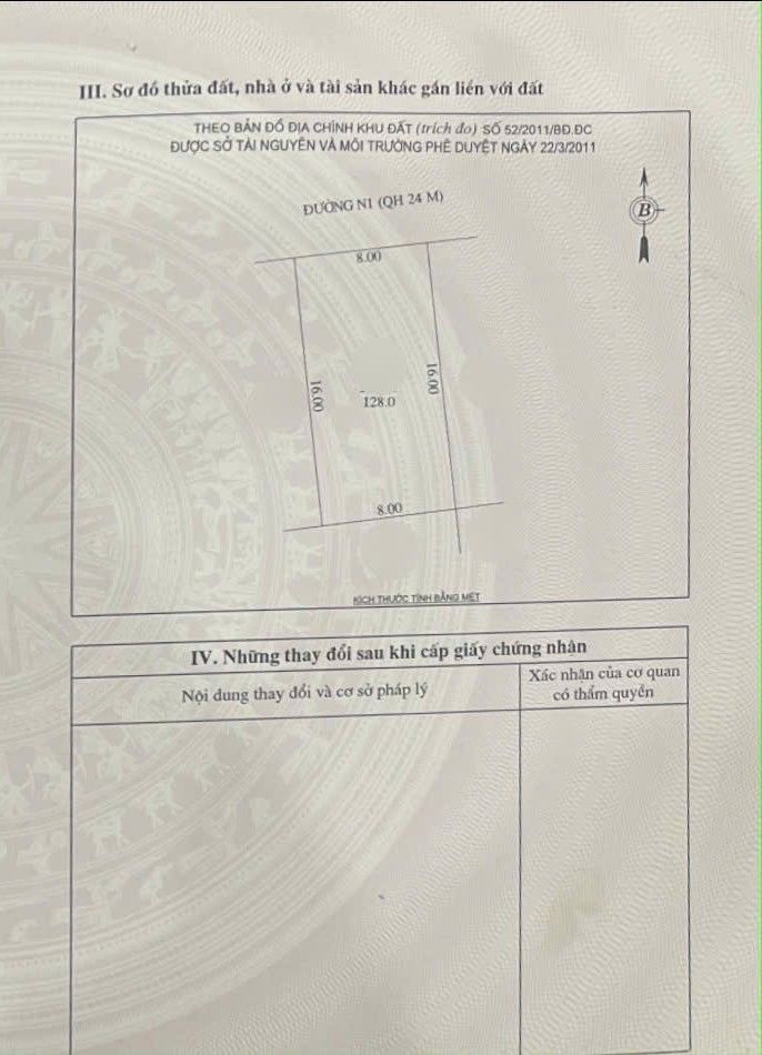 Đất nền Phường Hưng Dũng, TP. Vinh 128m² giá 4 tỷ - Hướng Đông tứ mệnh, đường rộng rãi!