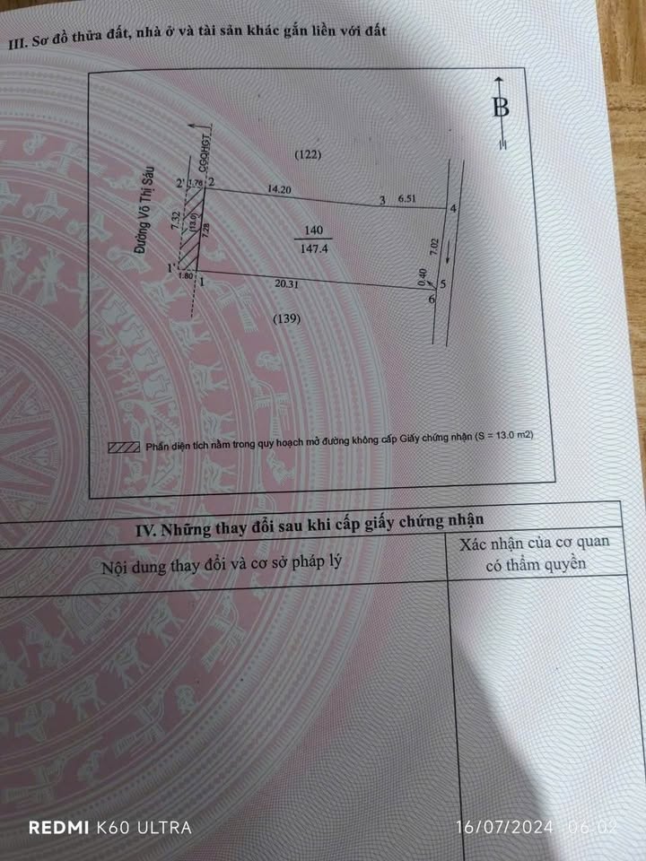 Bán nhà mặt đường Võ Thị Sáu, 157m² giá 10 tỷ - Cơ hội hiếm có!