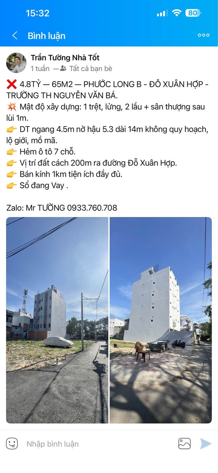 Nhà phố Thủ Đức 65m² giá 4.8 tỷ - Chính chủ bán gấp về quê ăn Tết!