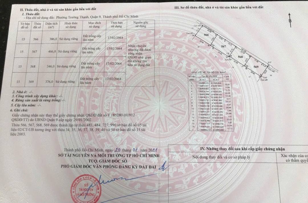 Đất nền đường Lò Lu, phường Trường Thạnh, 1574m² giá 31 tỷ - Đầu tư sinh lời lý tưởng!