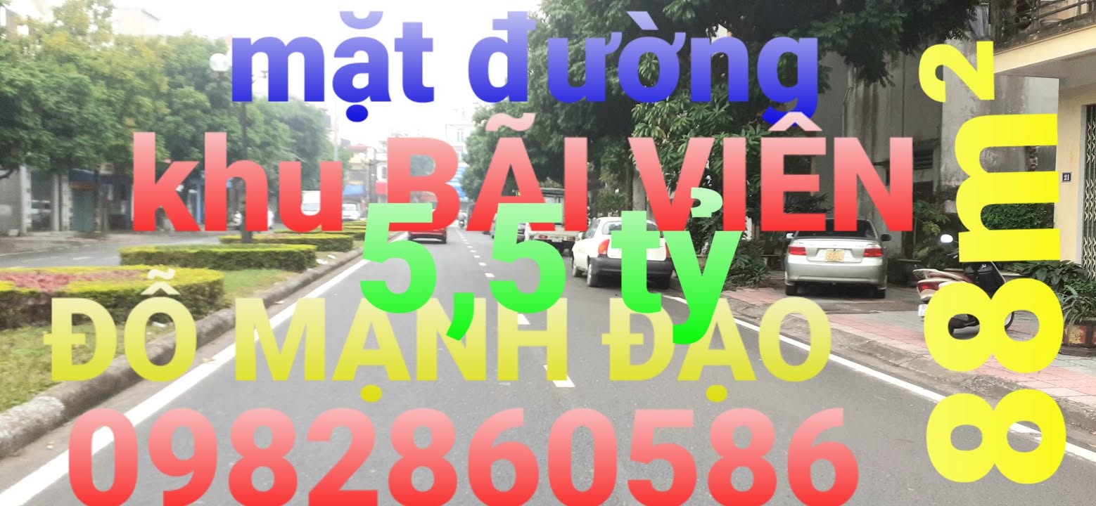 Bán FrontHouse mặt đường Đỗ Mạnh Đạo, Nam Định 88m² - Kinh doanh đa ngành nghề